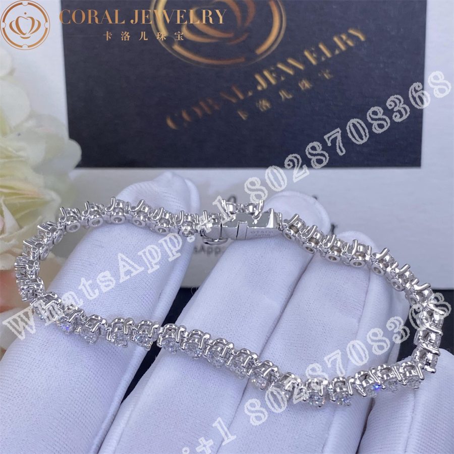 Tiffany Victoria Tennis Bracelet In Platinum With Diamonds Coral (6)