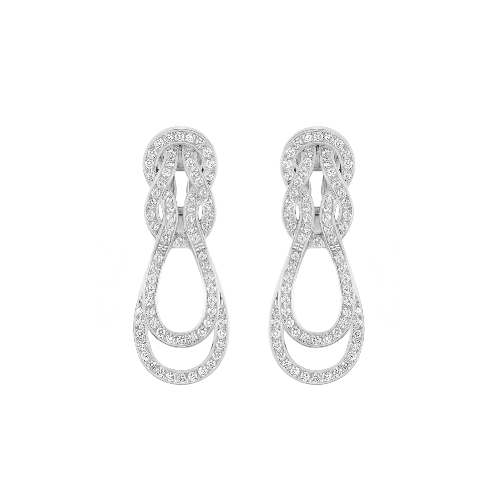 Fred Chance Infinie Earrings White Gold and Diamonds REF: 8J0245