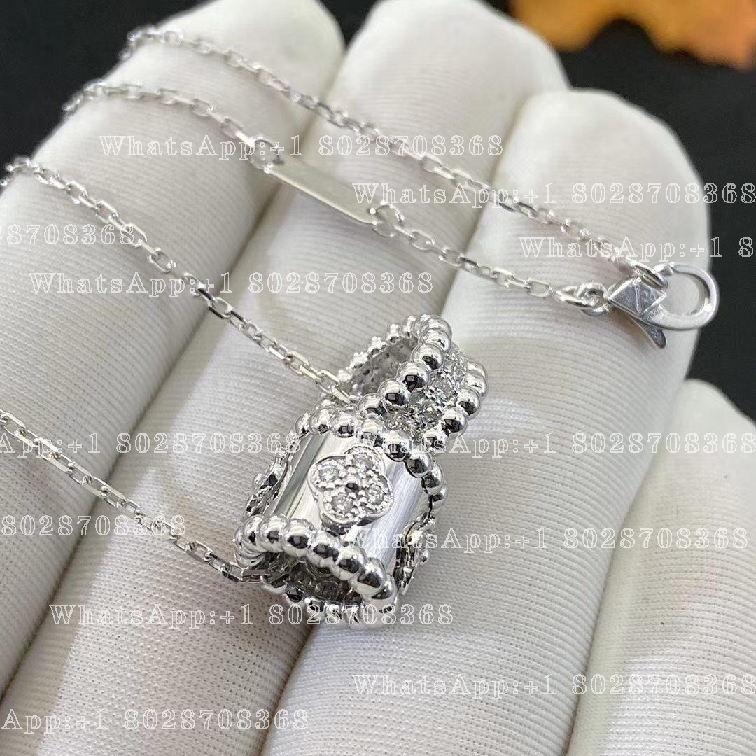 Van Cleef & Arpels Perlée diamonds pendant White gold, VCARO25100