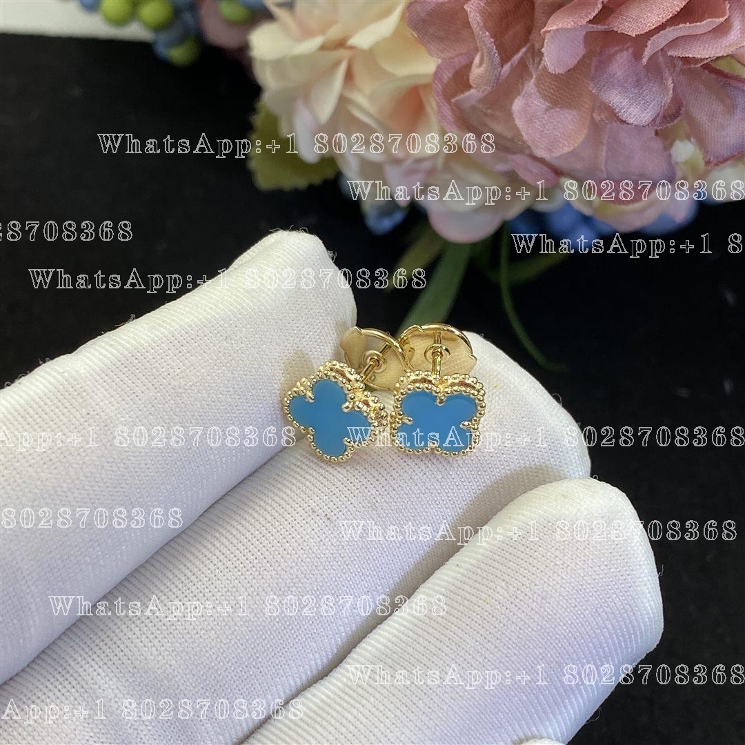 van-cleef-arpels-sweet-alhambra-earstuds-yellow-gold-turquoise