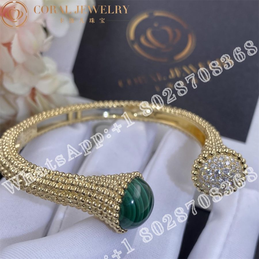 Van Cleef Arpels Perlee Couleurs Bracelet Diamond Malachite Vcarp27000 Coral (10)