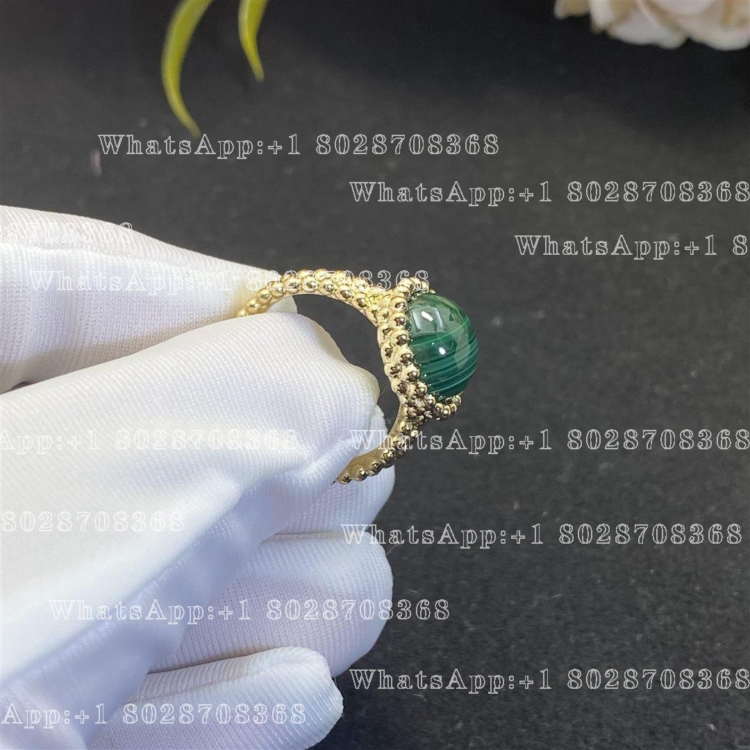 Van Cleef & Arpels Perlée couleurs ring Yellow gold, Malachite VCARP4DP00