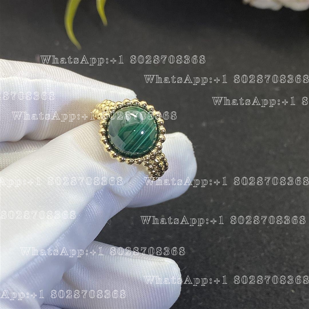 Van Cleef & Arpels Perlée couleurs ring Yellow gold, Malachite VCARP4DP00