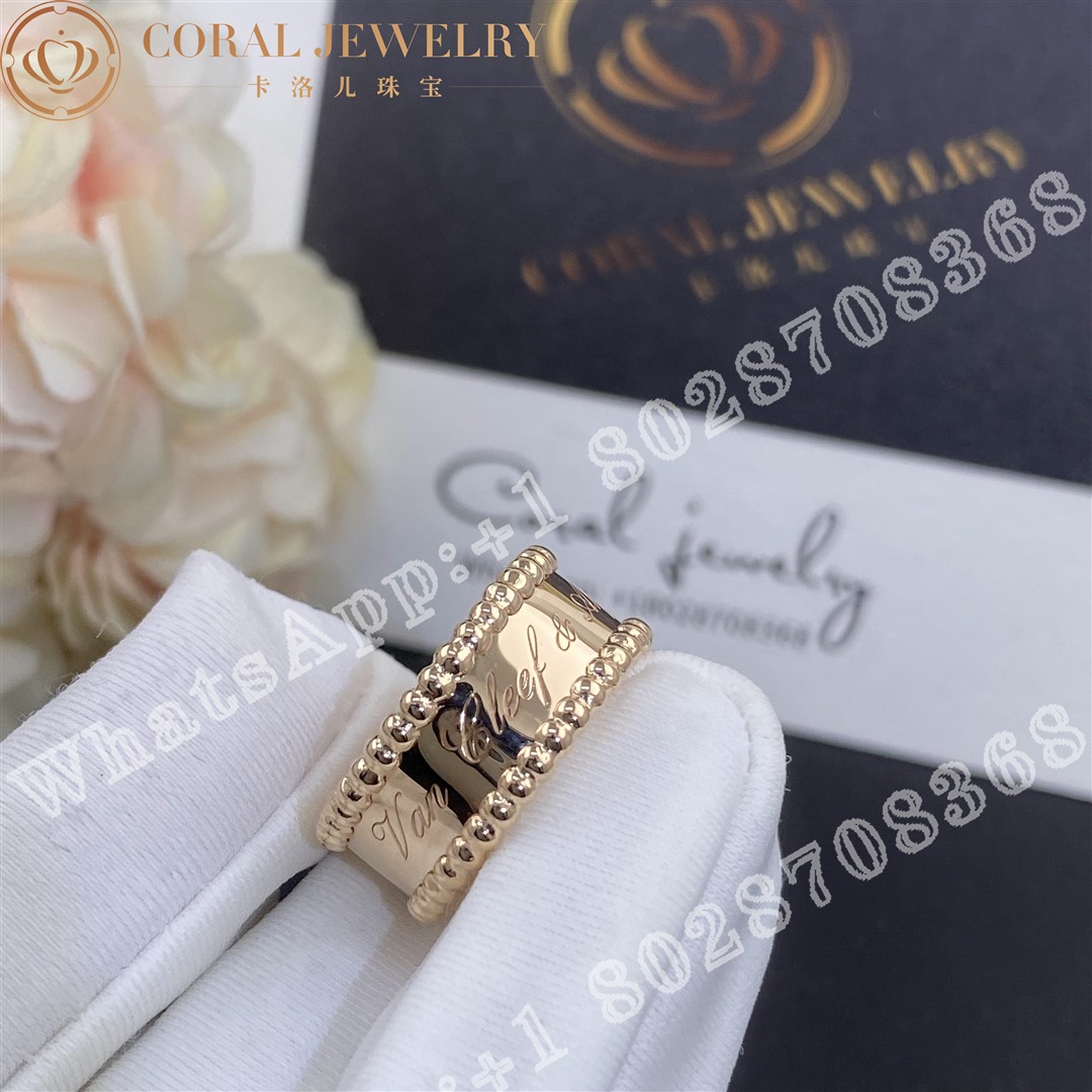 Van Cleef Arpels Perlee Signature Ring Rose Gold Vcarn32400 Coral (2)