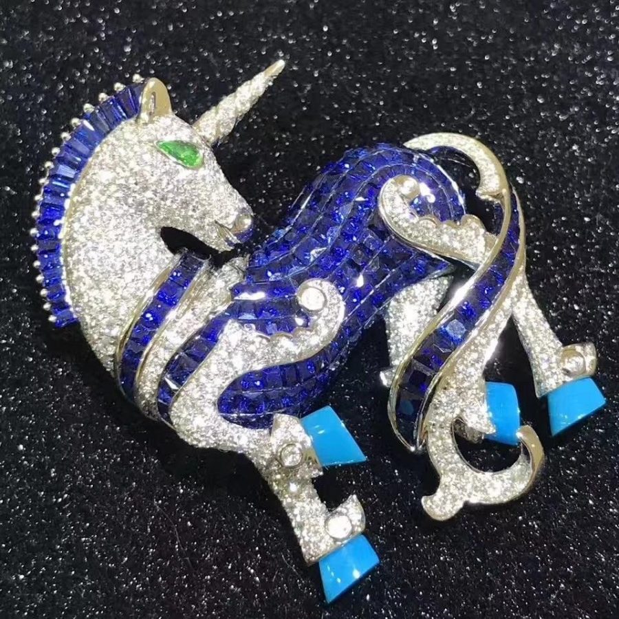 Van Cleef & Arpels L'Arche de Noé Licorne Unicorn brooch