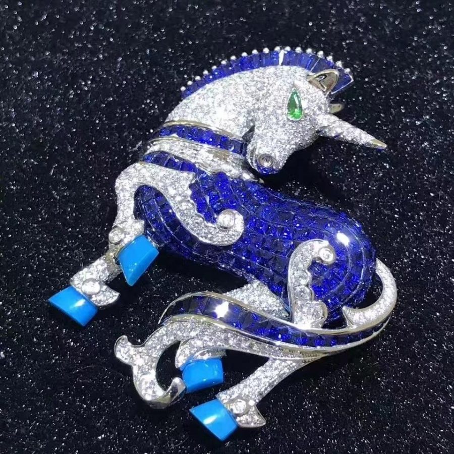 Van Cleef & Arpels L'Arche de Noé Licorne Unicorn brooch