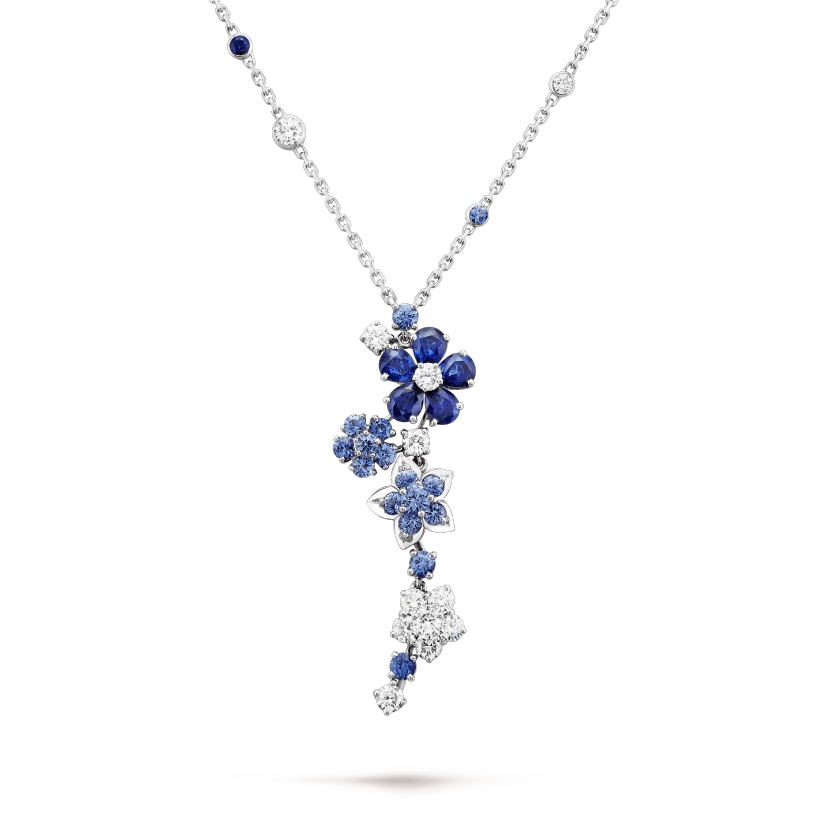 Van Cleef & Arpels Folie des Prés pendant White gold, Diamond, Sapphire VCARP05J00