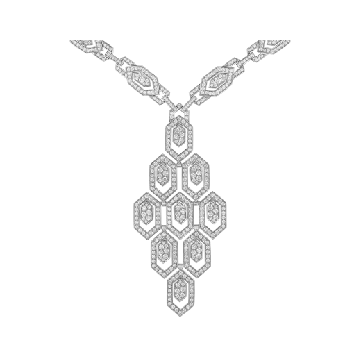 Bulgari Serpenti Necklace in 18 kt white gold and pavé diamonds Ref.: 353843