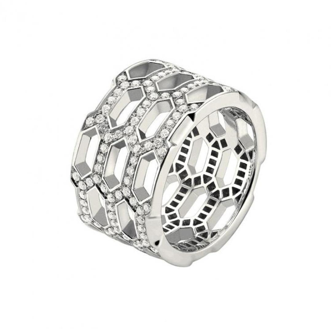 Bulgari Serpenti Seduttori white Gold Diamond Ring