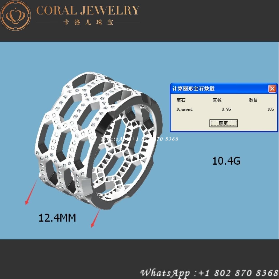 Bulgari Serpenti Seduttori white Gold Diamond Ring