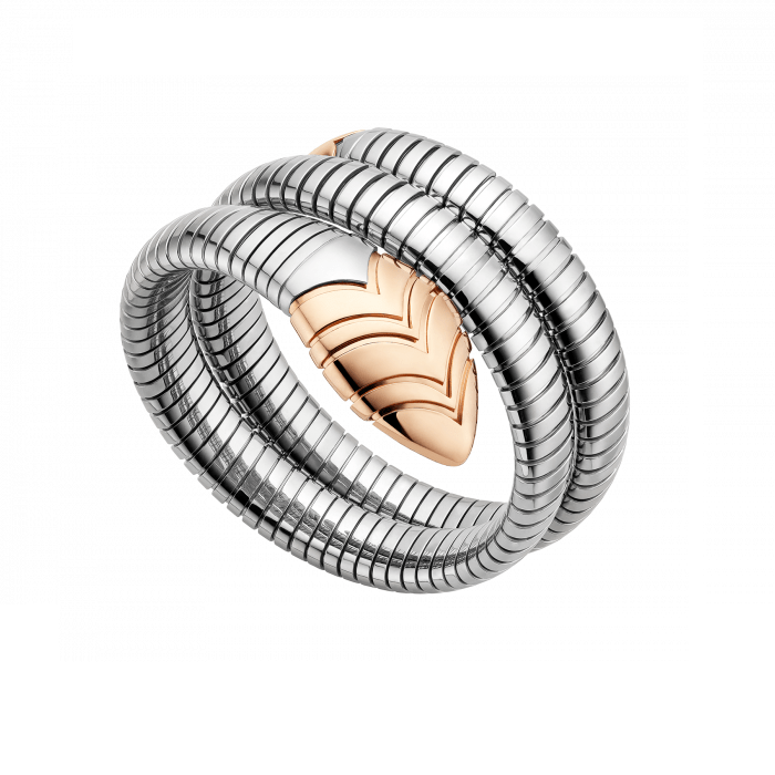 Bulgari Serpenti Tubogas double coil bracelet BR856501