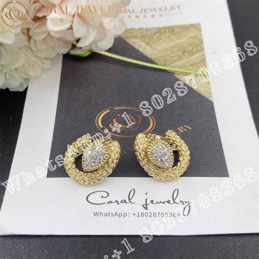 Boucheron Serpent Boheme Diamants Yellow Gold Diamond Earrings Jco04cab01 Coral (2)