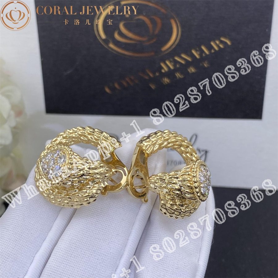 Boucheron Serpent Boheme Diamants Yellow Gold Diamond Earrings Jco04cab01 Coral (7)