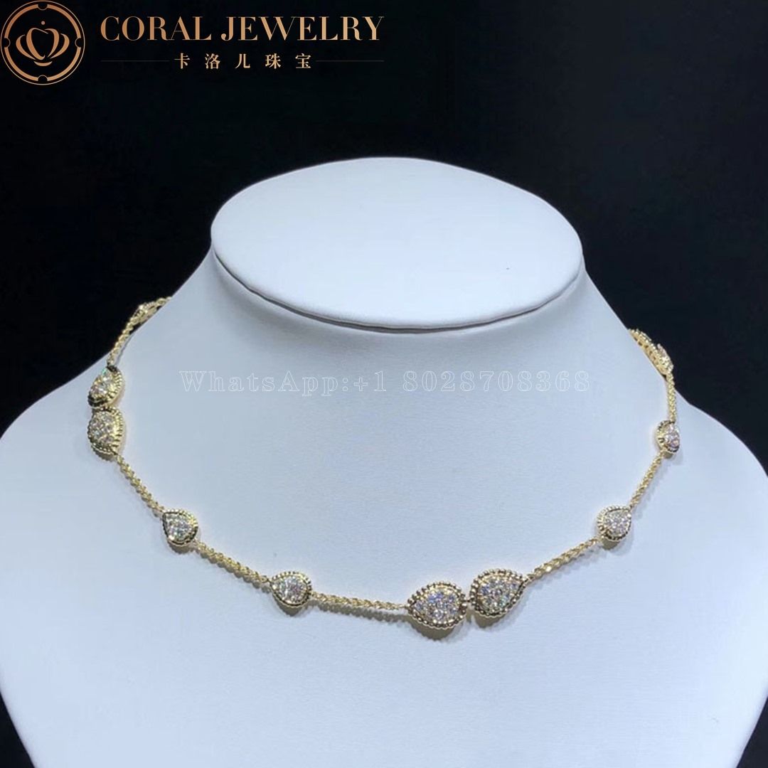 Boucheron Serpent Boheme Yellow Gold Diamond Necklace JCL00918