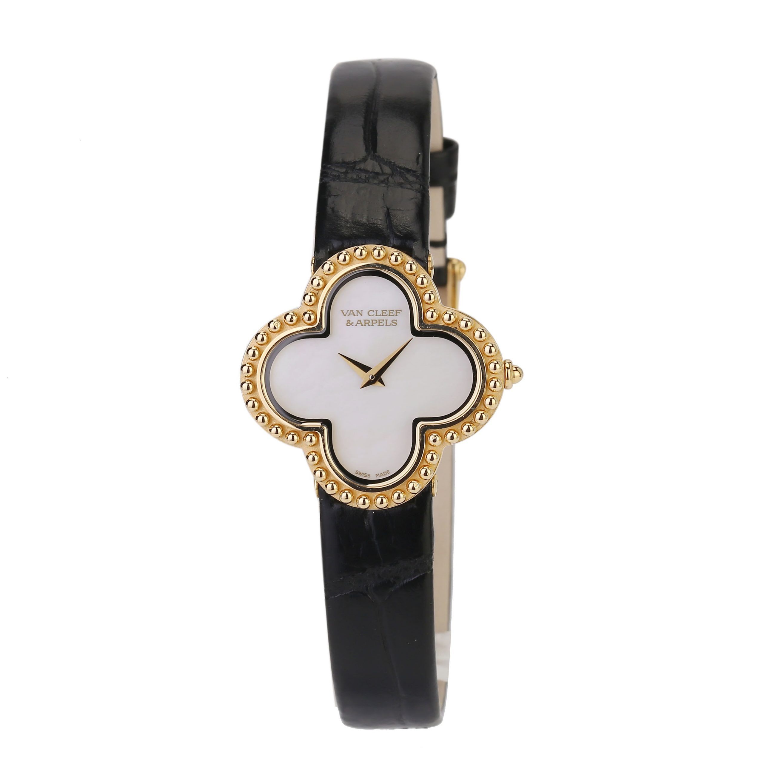 Van Cleef Arpels Alhambra Watch Small Model Yellow Gold Mother Of Pearl Vcard22000 Coral (1)