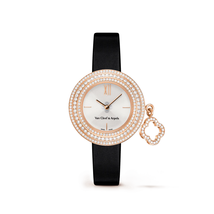 Van Cleef Arpels Charms Watch 25 Mm Rose Gold Diamond