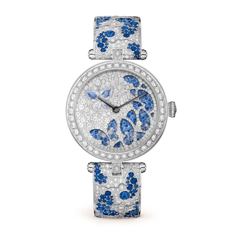 Van Cleef & Arpels Lady Nuit des Papillons Watch White gold, Diamond, Sapphire VCARO8O100