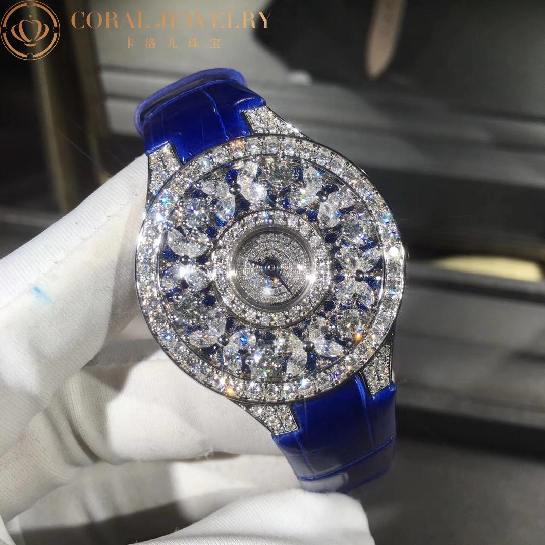 Graff Classic Butterfly Watch Diamond on Sapphires Dial, White Gold BF33WGDS