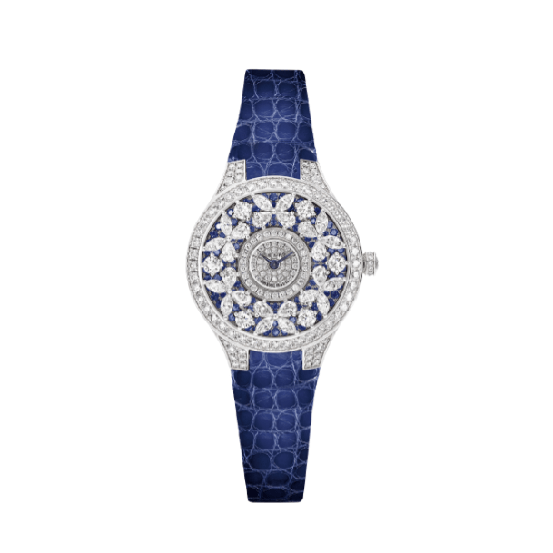 Graff Classic Butterfly Watch Diamond on Sapphires Dial, White Gold BF33WGDS