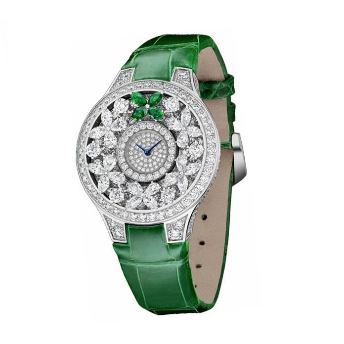 Graff Classic Butterfly Watch Single Motif Diamond & Emerald BF32WGED