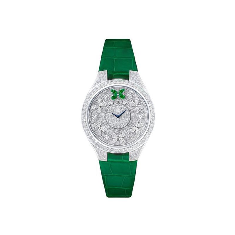 Graff Disco Butterfly Watch Diamond & Emerald 38mm