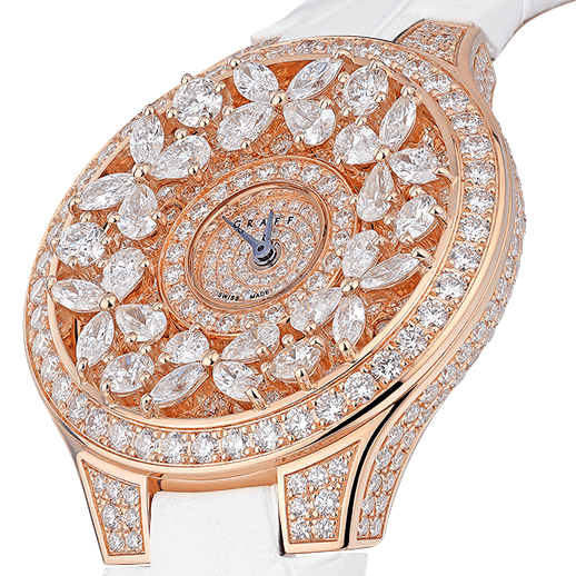 Graff Classic Butterfly Watch Rose Gold Diamonds Watch BF32PGD