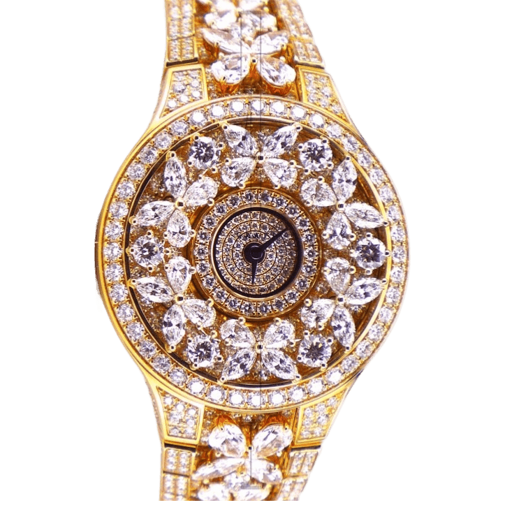 Graff Classic Butterfly Yellow Gold Paved Diamonds Watch BF32WGDD