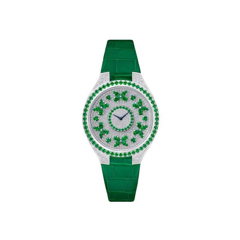 Graff Disco Butterfly Watch Diamonds & Emerald 38mm FBF38WGED