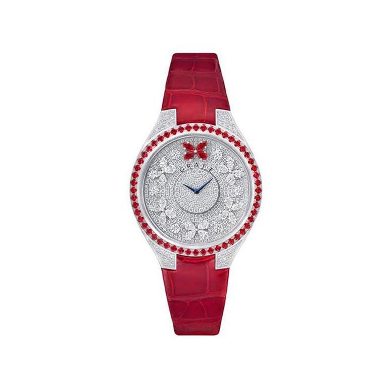 Graff Disco Butterfly Watch Diamonds & Ruby 38mm