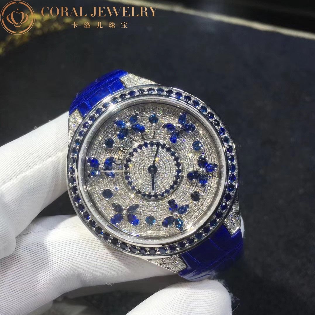 Graff Disco Butterfly Watch Diamonds & Sapphire 38mm FBF38WGSD