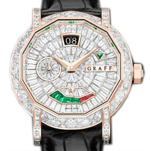 Graff Star Watch Grand Date 45mm Diamond & Rose Gold