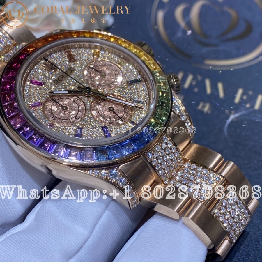 Rolex Cosmograph Daytona Rainbow Pave Rose Gold 116595rbow 0002 Coral (38)