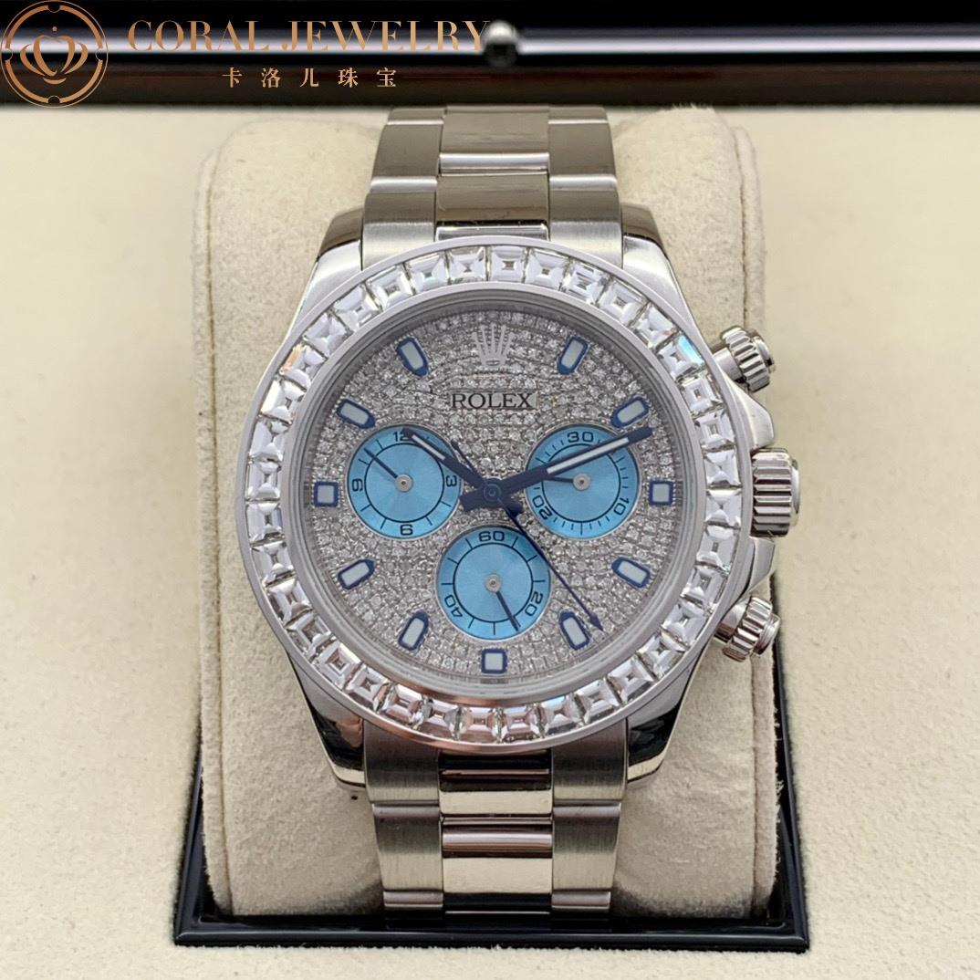 Rolex Cosmograph Daytona Diamond Pave Dial Platinum Watch 116576TBR