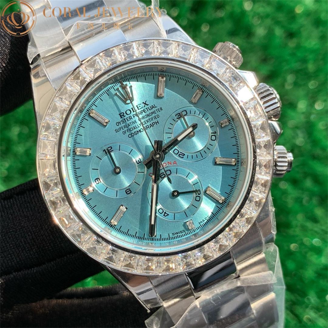 Rolex Cosmograph Daytona Ice Blue Dial Platinum Watch 116576TBR