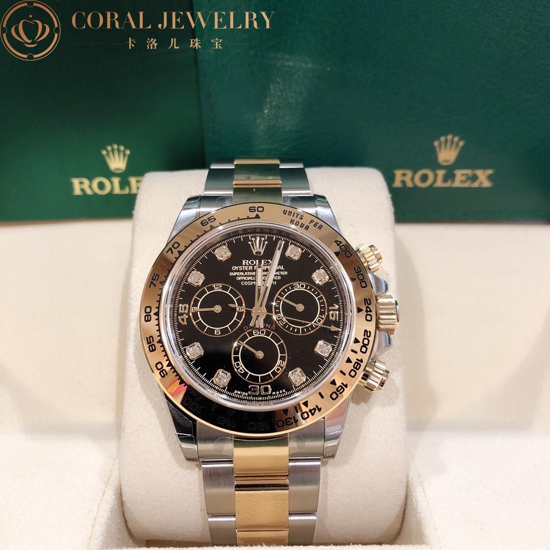 Rolex Cosmograph Daytona Oyster Steel and Yellow Gold with Black Dial 116503-0008