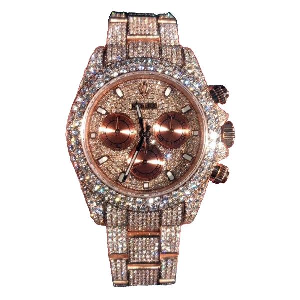 Rolex Cosmograph Daytona 116505-78595 Rose Gold Custom Diamond-Set