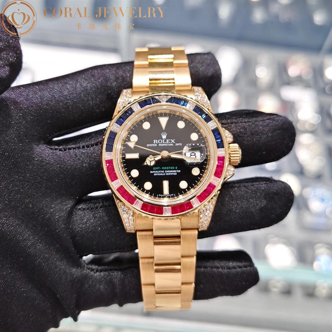 Rolex GMT-Master II Yellow Gold Watch 116758-SARU-78208