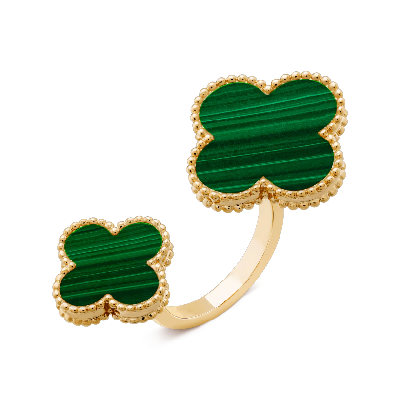 Van Cleef & Arpels Magic Alhambra Between the Finger ring Yellow gold, Malachite VCARO3MI00