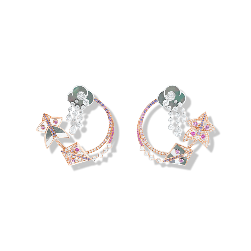 Van Cleef & Arpels Cerfs-Volants hoop earrings VCARO5QM00