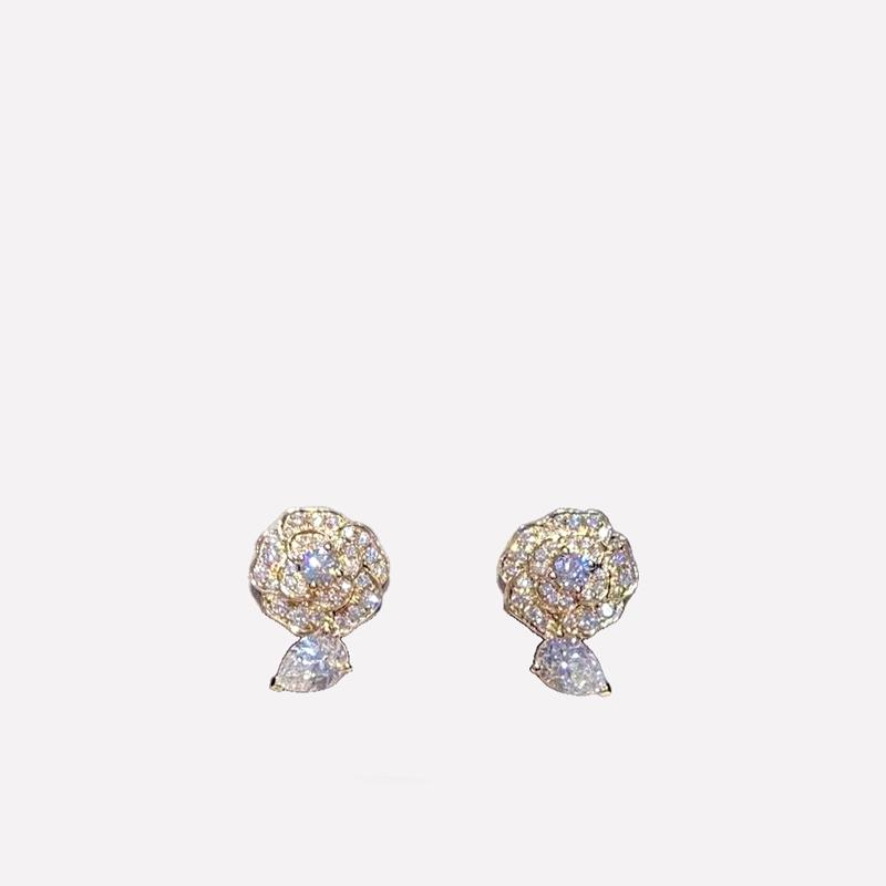 Chanel Camélia Précieux Earrings 18k White Gold, Diamonds J11337