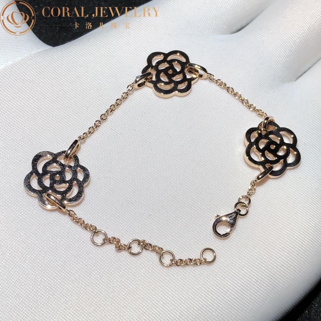 Chanel Camélias Ajourés Bracelet 18k Rose Gold