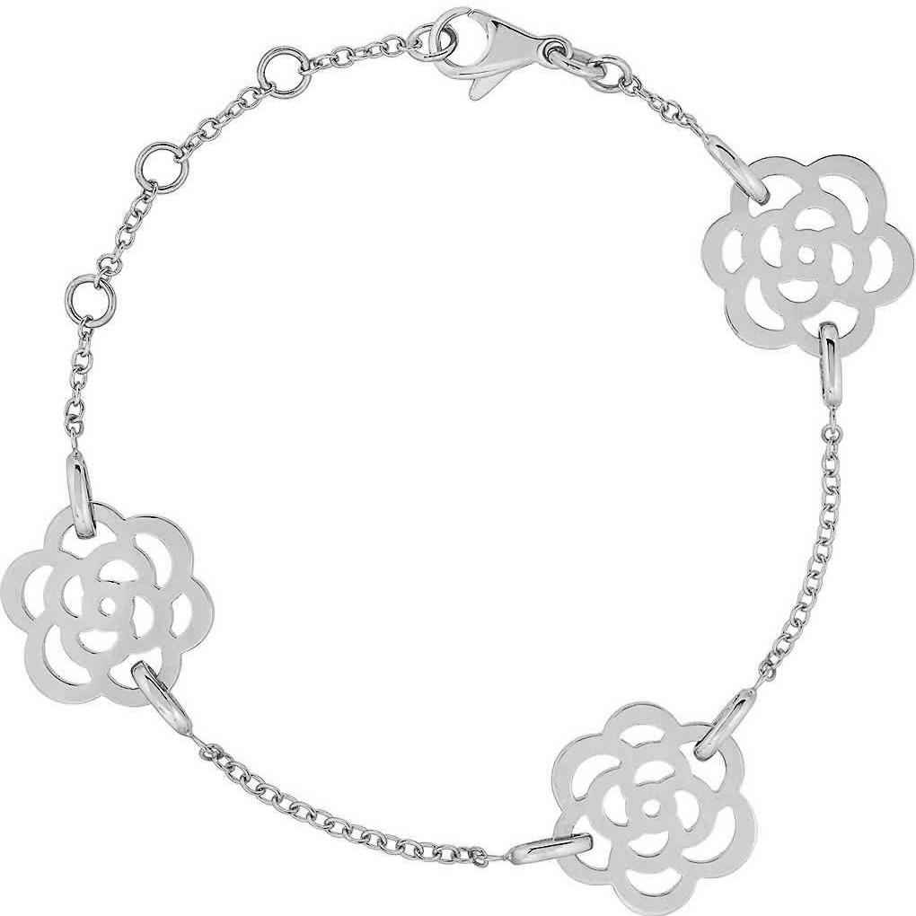 Chanel Camélias Ajourés Bracelet 18k White Gold