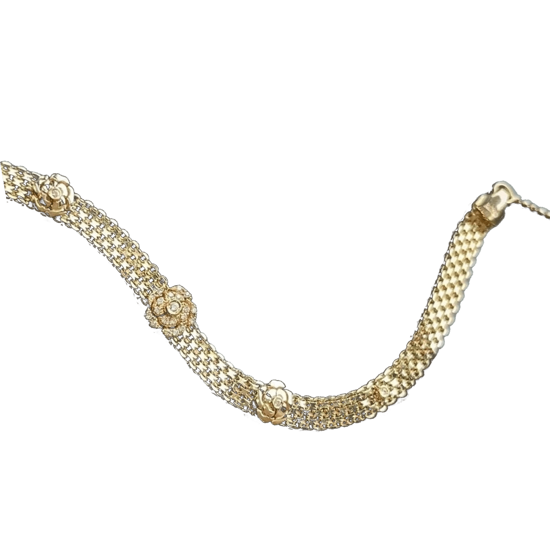 Chanel Impression de Camélia Bracelet 18k Yellow Gold, Diamonds