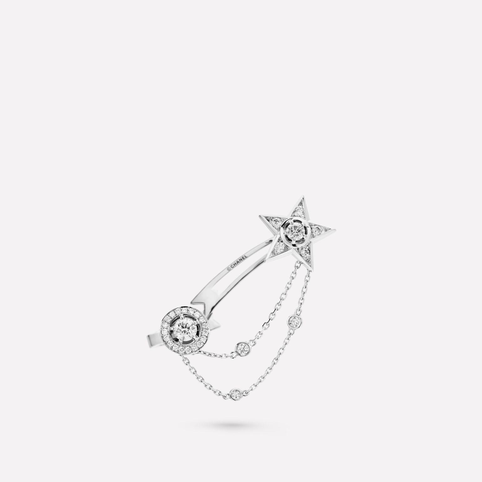 Chanel Comète 1932 Ear Cuff 18k White Gold, Diamonds J12124