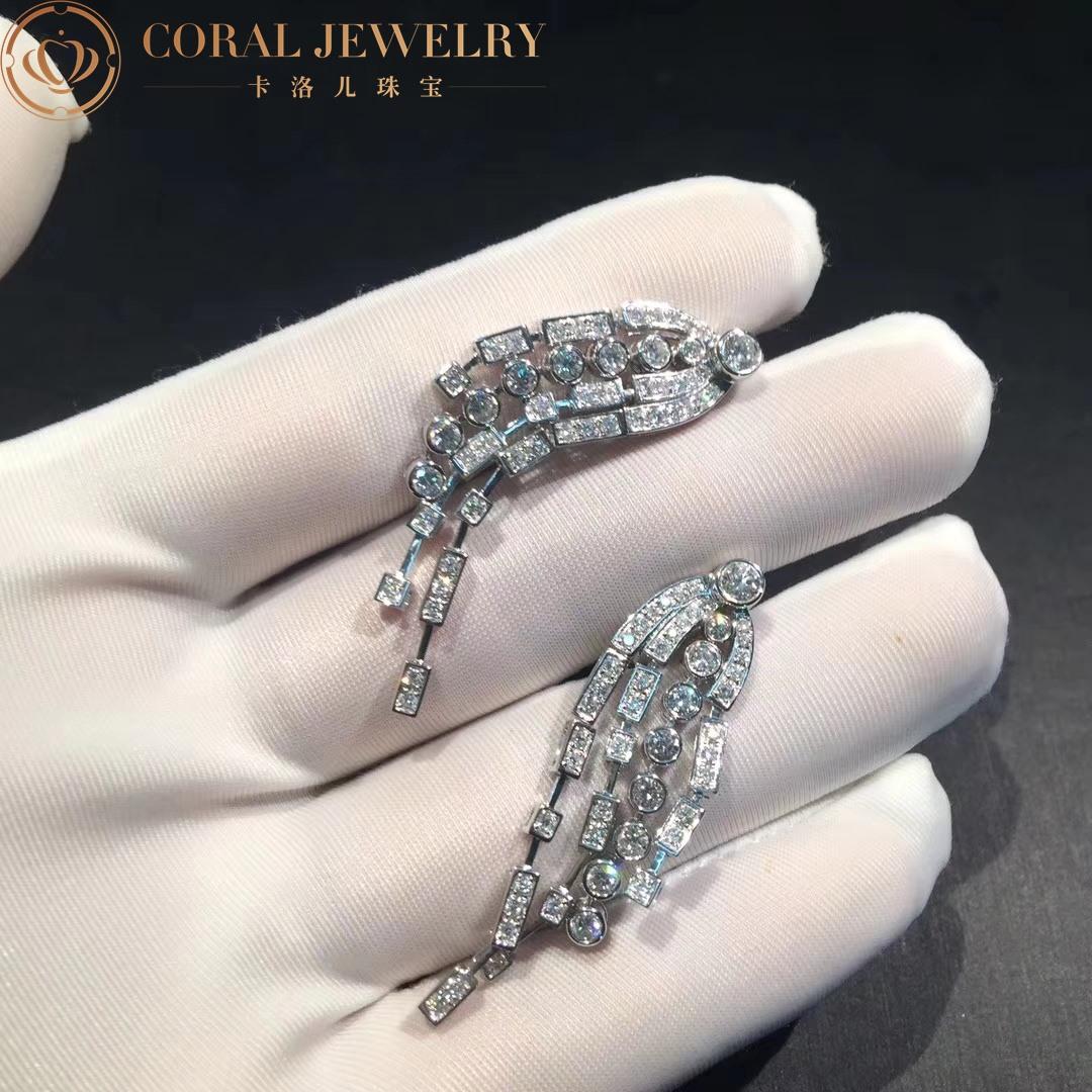 Chanel 1932 Fontaine Earrings in 18k White Gold and Diamonds