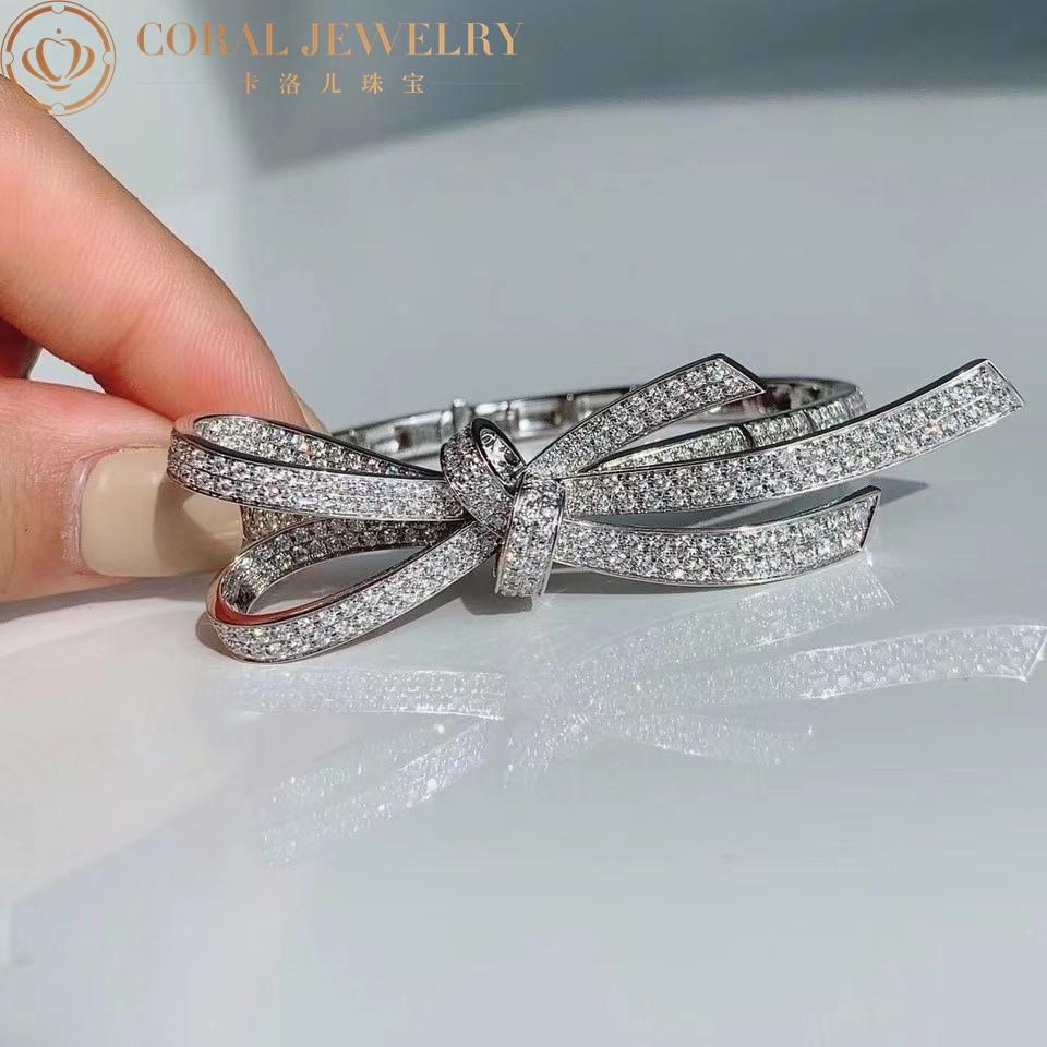 Chanel Ruban Bracelet 18k White Gold, Diamonds J3882