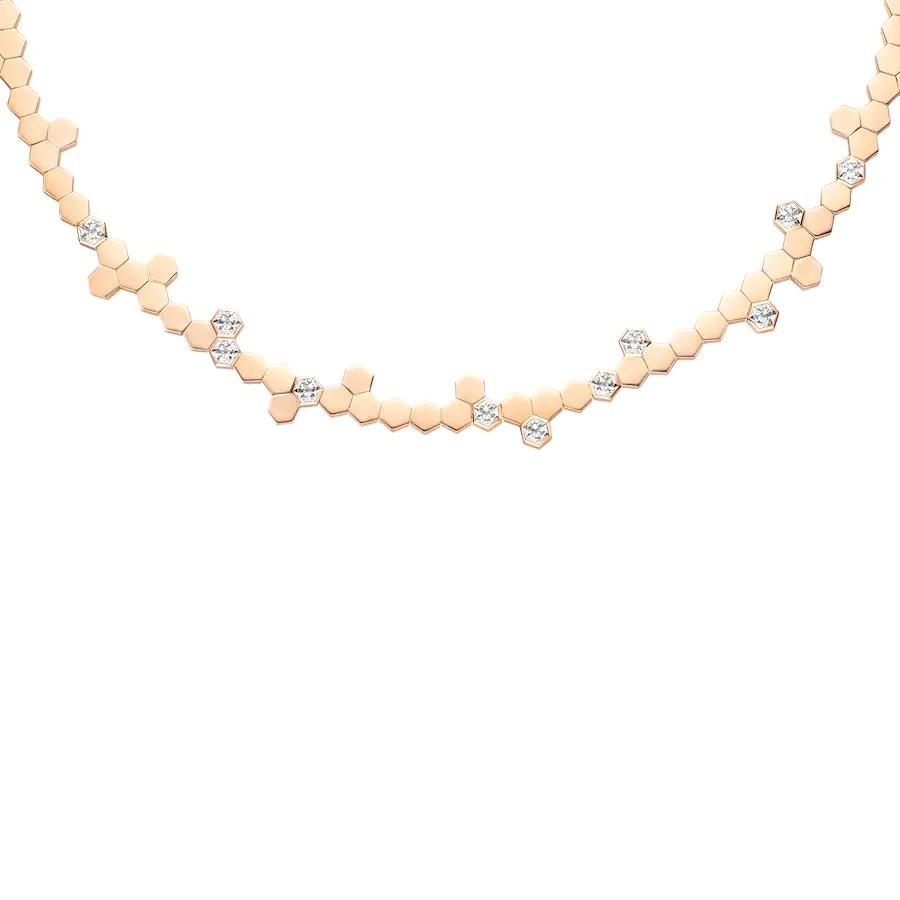 Chaumet Bee My Love Necklace Rose Gold Diamonds 085089