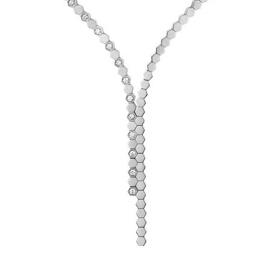 Chaumet Bee My Love Necklace White Gold Diamonds Coral (1)