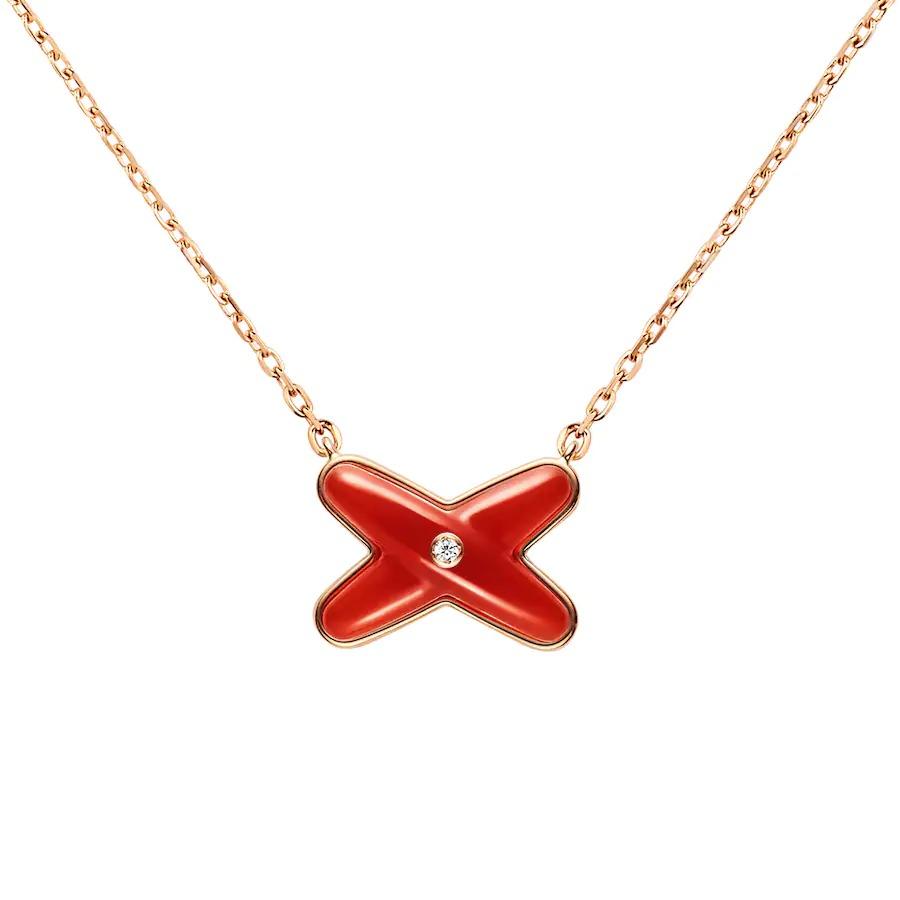 Chaumet Jeux De Liens Carnelian Pendant Rose Gold, Carnelian, Diamond 085108