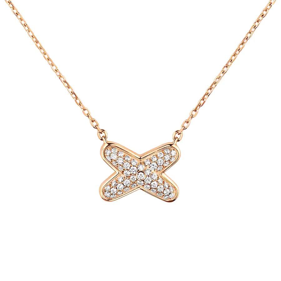 Chaumet Jeux De Liens Pendant Rose Gold, Diamonds 083221